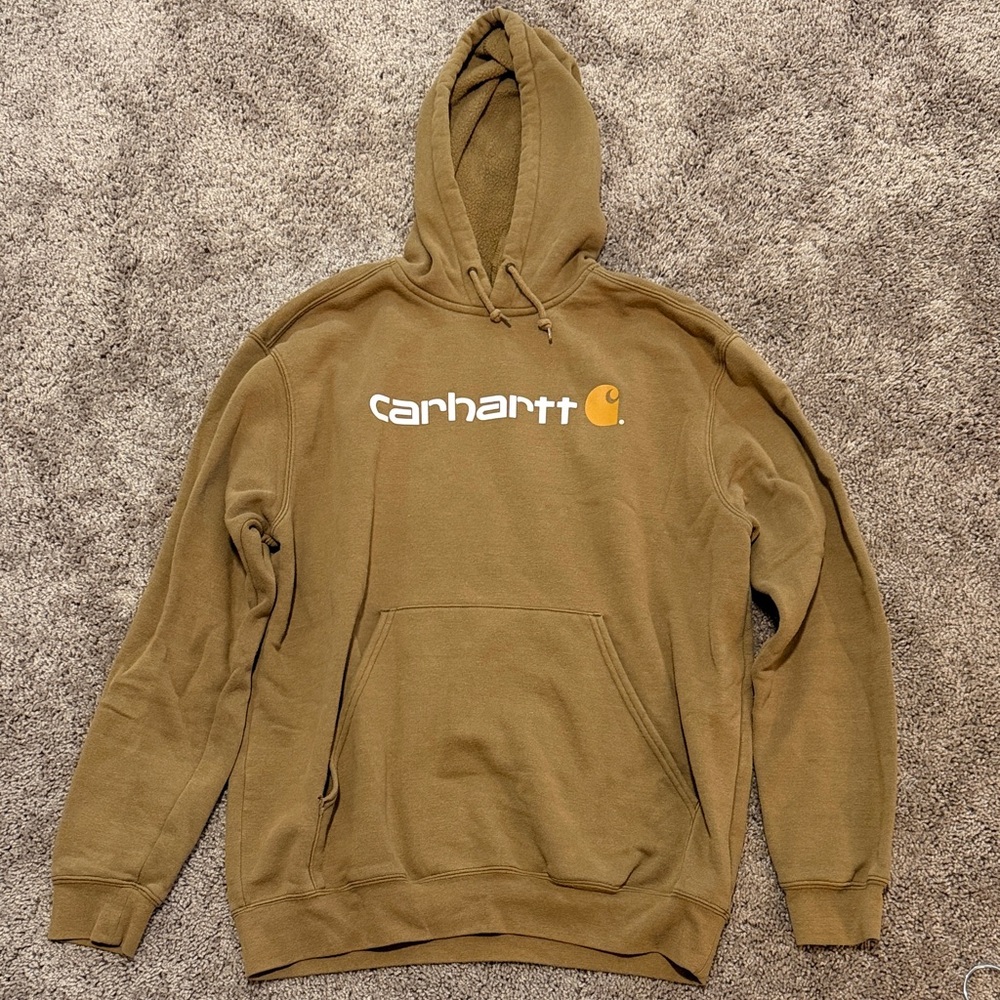 Carhartt Men's Tan Hoodie Sweater